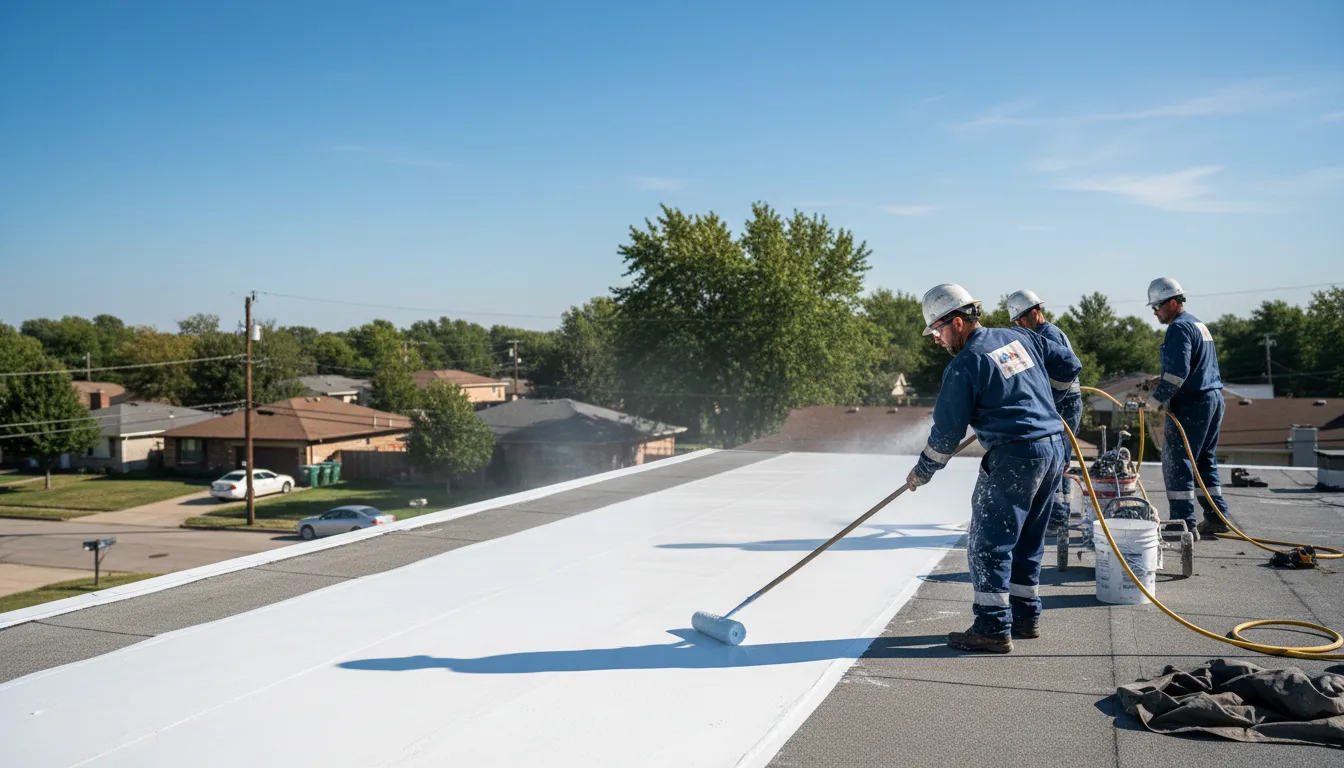 Commercial roof coating in Hudson, MI near me